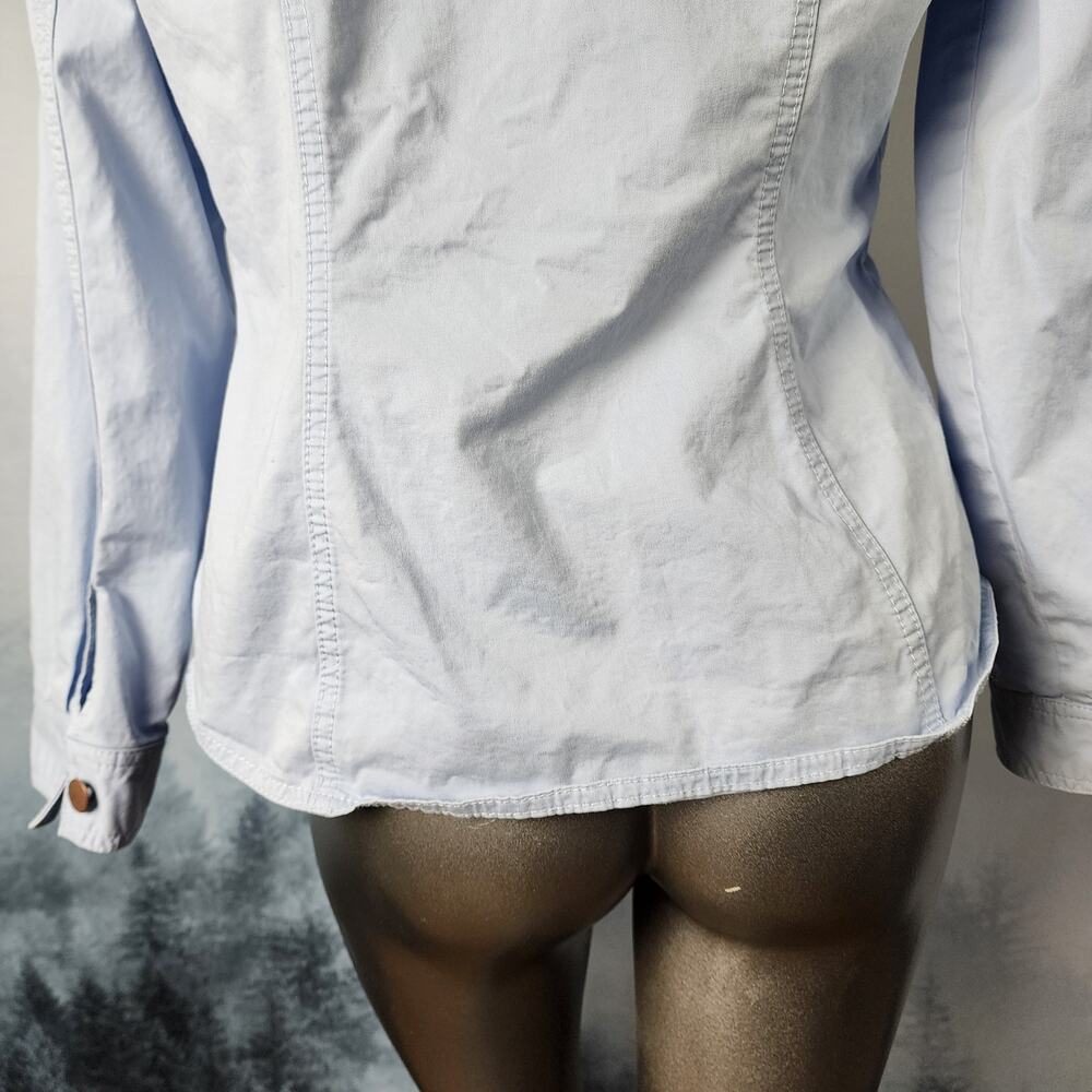 Pendleton Long Sleeve Button Up Light Blue Shirt | Women's Medium - Picture 11 of 15